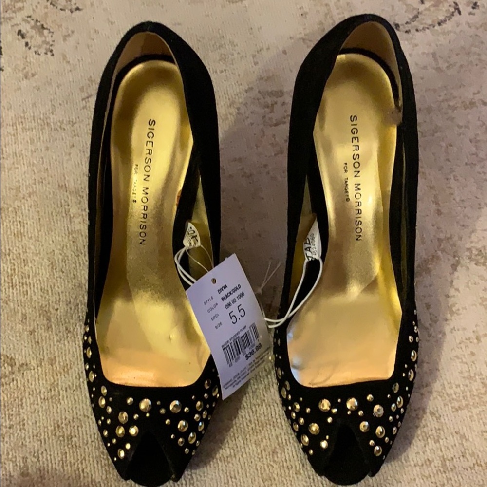 Sigerson Morrison peep toe heals